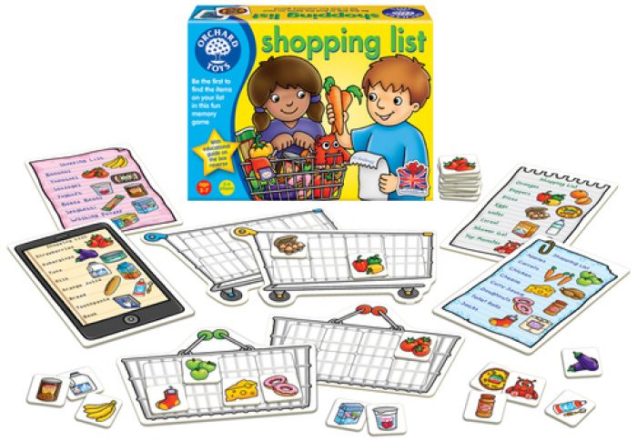 משחק קופסא, shoping list, רשימת קניות orchard, אורצ'ארד